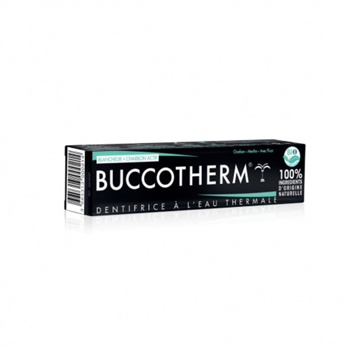 BUCCOTHERM BLANCHEUR DENTIFRICE AU CHARBON BIO 75 ML