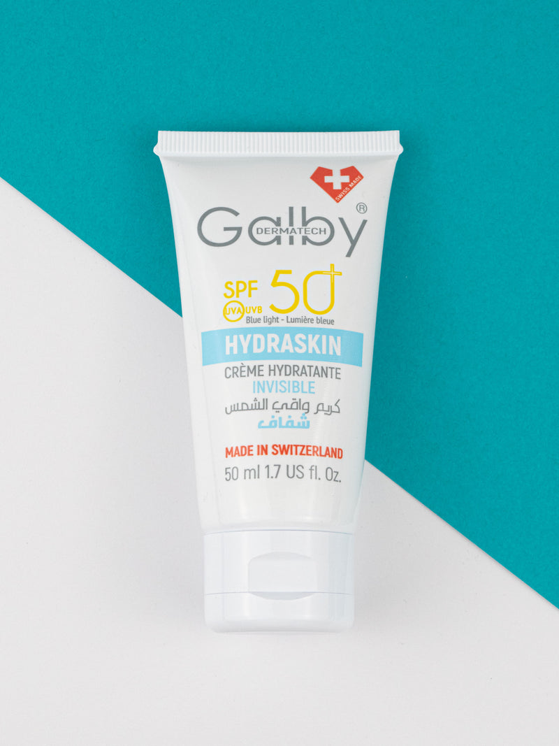GALBY DERMATECH HYDRASKIN CRÈME SOLAIRE INVISIBLE SPF 50+