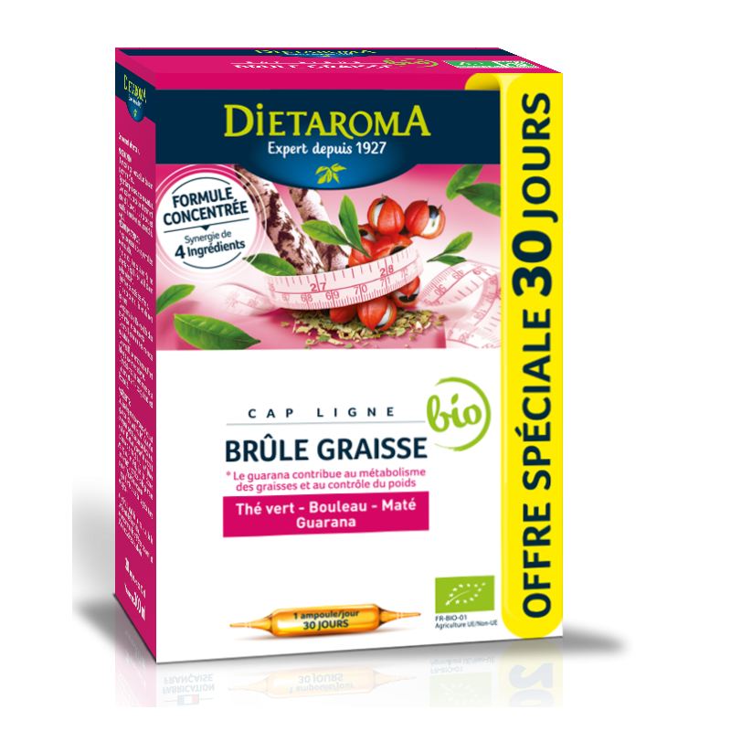 DIETAROMA CAPLIGNE BRÛLE GRAISSE AMPOULES
