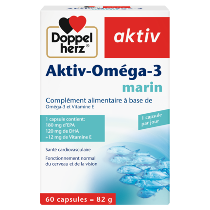 DOPPELHERZ AKTIV OMEGA 3 MARIN