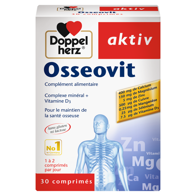 DOPPELHERZ AKTIV OSSEOVIT 30 COMPRIMES