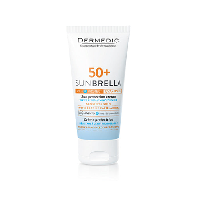 DERMEDIC SUNBRELLA SPF50+ PEAU SENSIBLE SUJETTE ROUGEURS