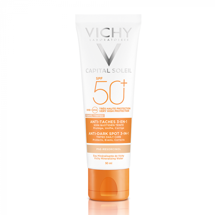 VICHY IDEAL SOLEIL CREME ANTI-TACHE 3EN1 TEINTE SPF50+ 50ML