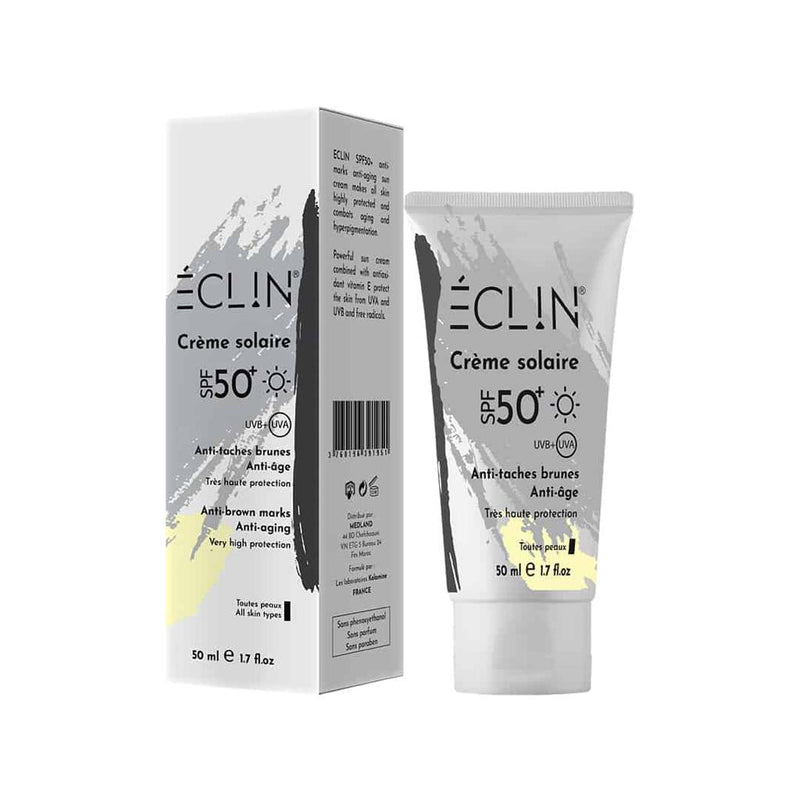ECLIN CREME SOLAIRE SPF50+ ANTI TACHES ANTI AGE 50mL