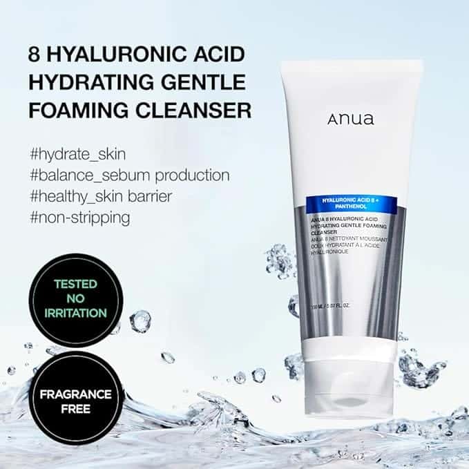 ANUA HYALURONIC ACID 8 + PANTHENOL NETTOYANT DOUX 150ML